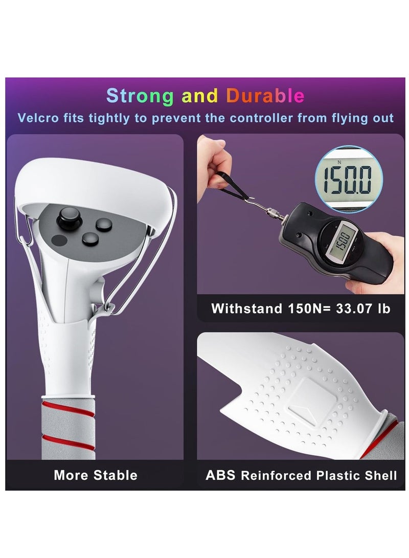 2 In 1 Long Arms & Handle Attachments Compatible With Oculus Hand Controllers VR Gorilla Tag Long Arms/Stick Extension Grips For Meta Accessories - Image 5