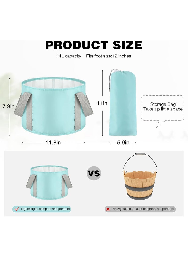 Travel and Camping Foot Bath – Folding Foot Tub for Home Pedicure and Relaxation - Image 2