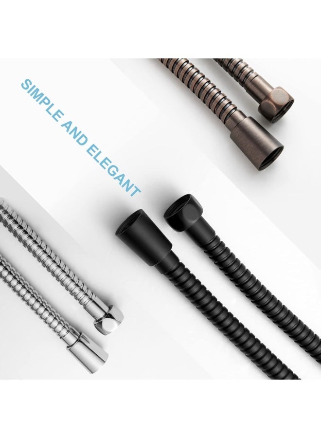 JSA Black bidet hose 1.2m from JSA, high-quality flexible hose resistant to leaks and twisting, with a durable design for everyday use. - Image 3