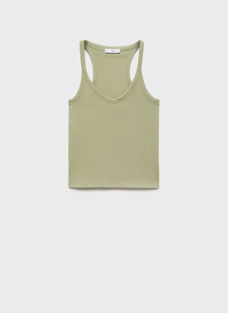 MANGO Cotton top with straps