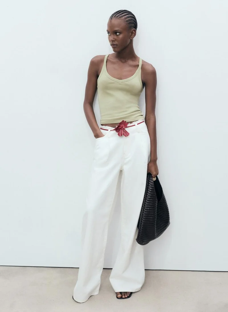 MANGO Cotton top with straps