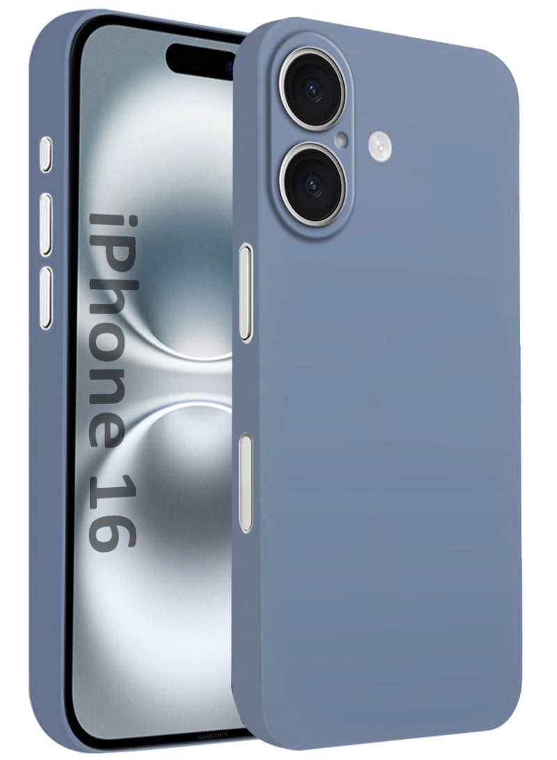 CATANES ( for iPhone 16 ) Ultra Thin Case Cover Air Skin Series Back Cover Sturdy Durable Case Drop Protection Cover - Transparent Blue - Image 1