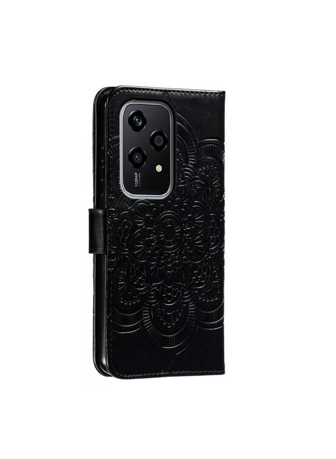 S-TOP Case For Honor 200 Lite Global Sun Mandala Embossing Pattern Phone Leather Case - Image 3