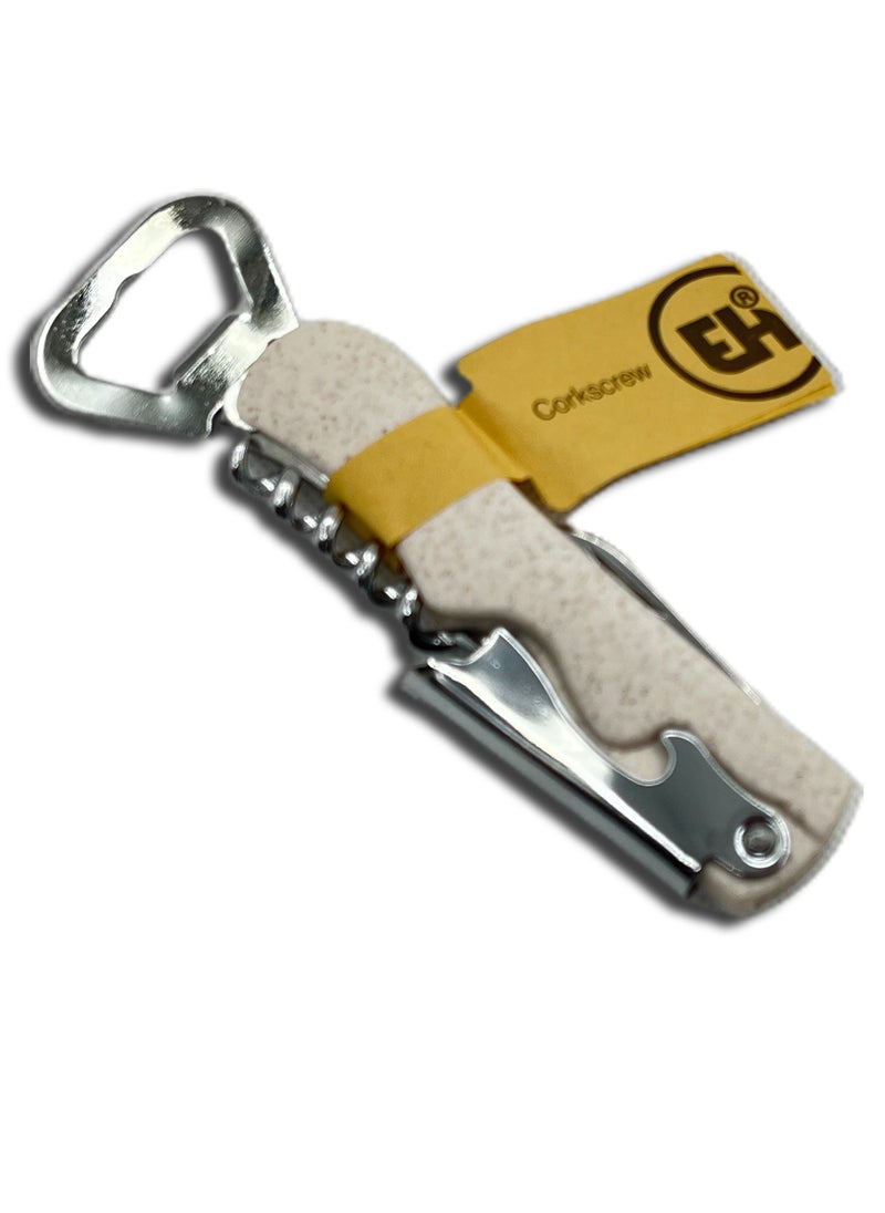 Excellent Houseware Corkscrew Bottle Opener White  - Image 3