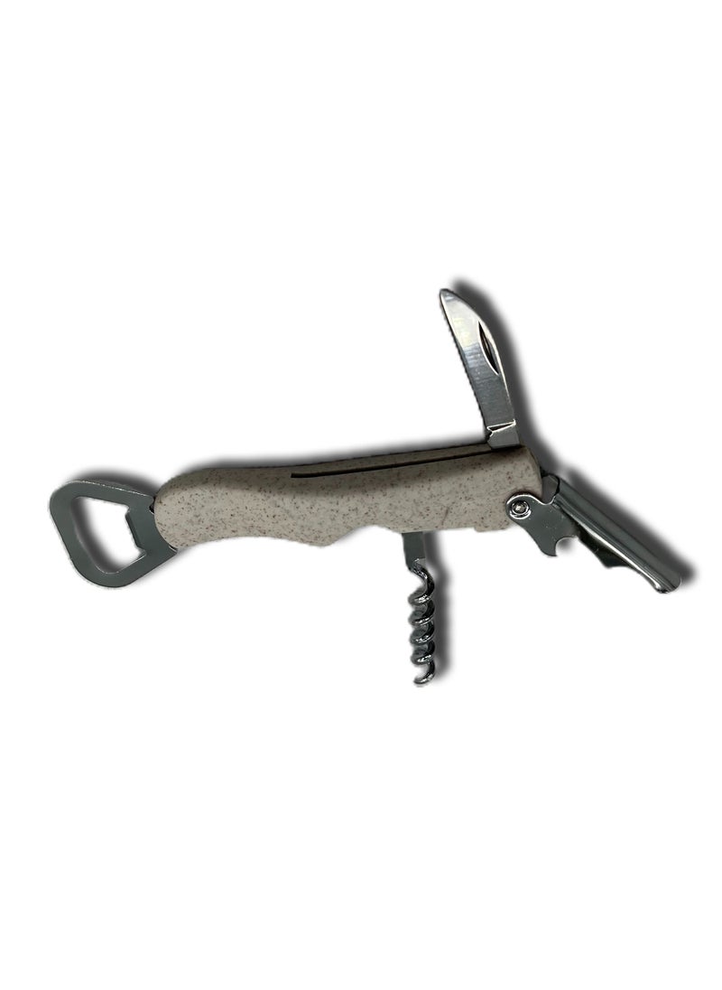 Excellent Houseware Corkscrew Bottle Opener White  - Image 2