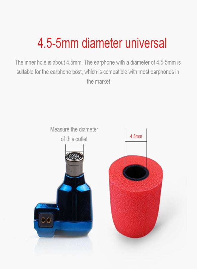 TRN 6pcs Memory Foam Ear Tips Headphone Sponge Earbuds Noise Isolation Ear Cushions Cap for In-ear Earphone - Image 5