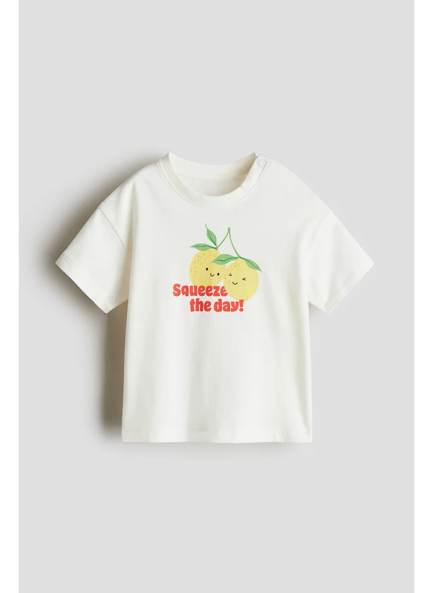 H&M Printed Cotton T-Shirt