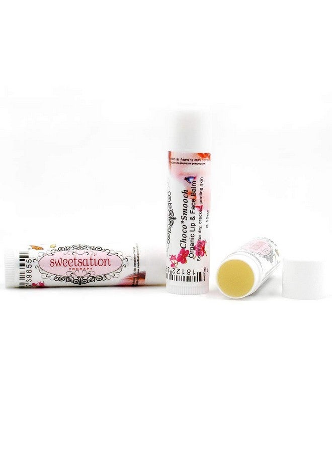 Sweetsation Therapy Chocosmooch Organic Baby Kids Lip & Face Balm For Dry Cracked Irritated Skin With Argan Calendula Avocado & Sea Buckthorn Set Of 3. Skin Soothing Comforting Protecting. - Image 2