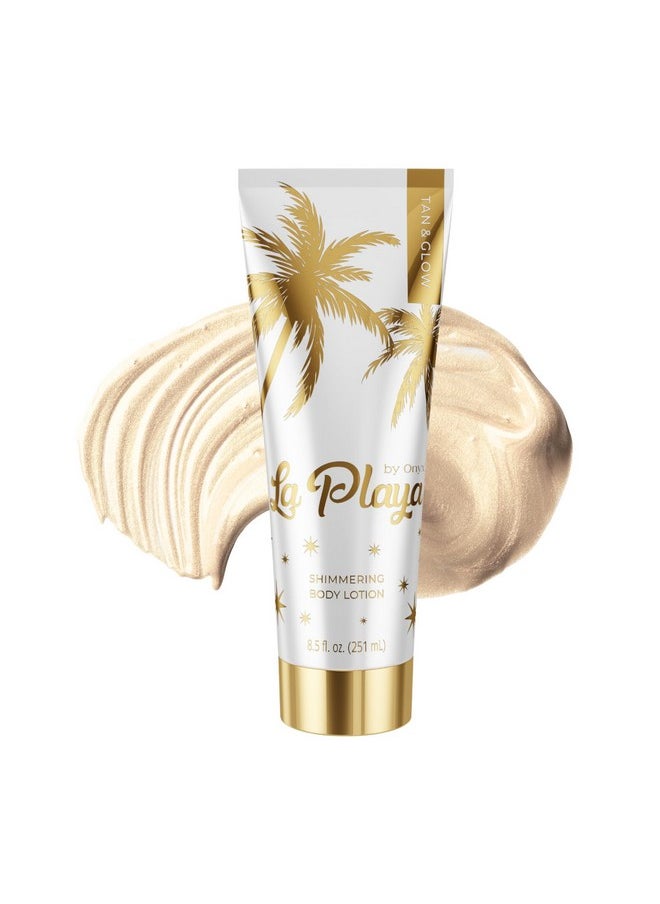 Onyx - La Playa Tan & Glow Body Shimmer Tan Extender And After Sun Lotion Illuminating Moisturizer And Body Highlighter Shimmering Body Lotion - Image 1