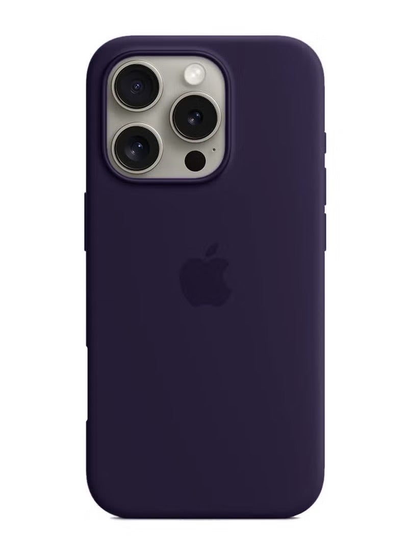 TIGER Apple iPhone 16 Pro Max 2024 Premium Soft Liquid Silicone Case Cover – Eggplant Purple | Shockproof Slim Fit Protective Back Case | Soft Microfiber Lining | Anti-Fingerprint Matte Finish | MagSafe & Wireless Charging Compatible | Stylish & Durable Grip - Image 2