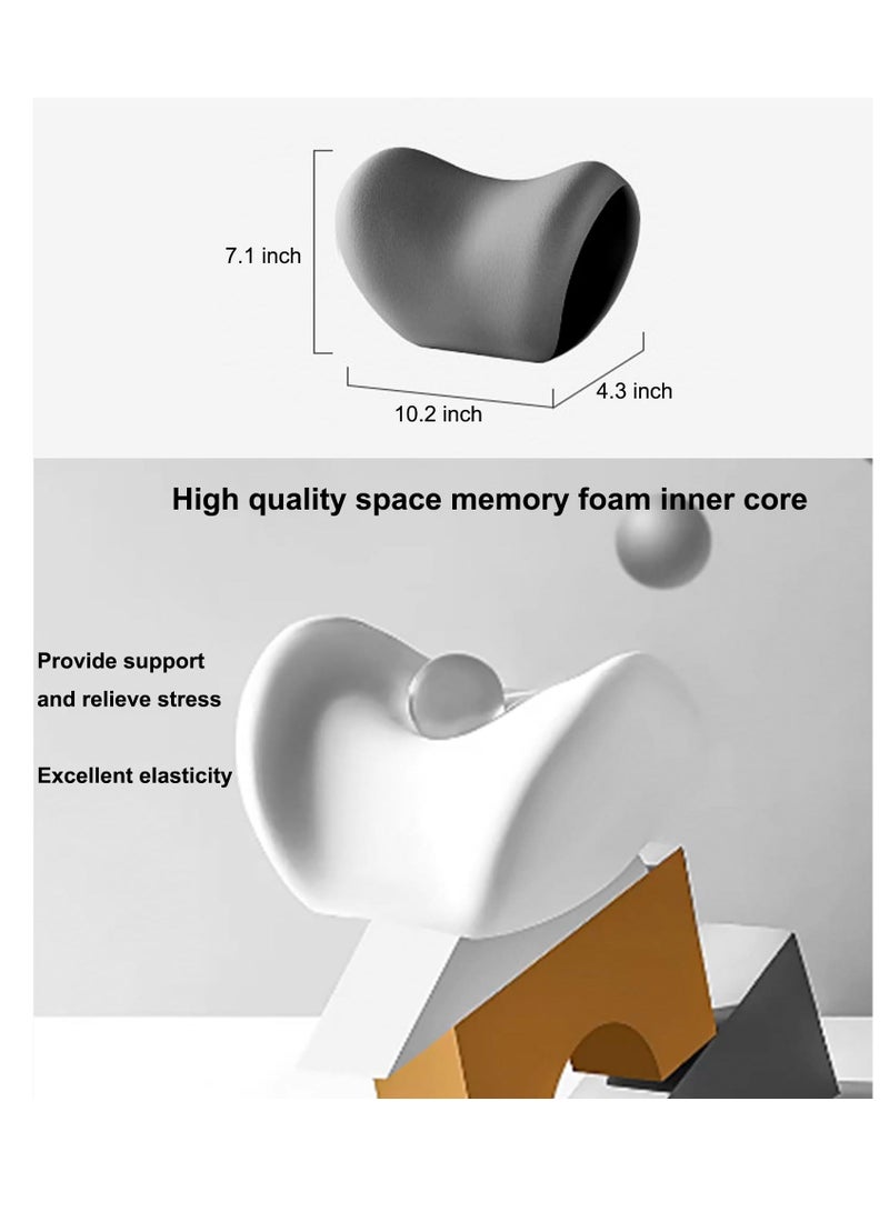 Excefore Car Neck Support Pillow, Neck & Lumbar Support Pillow for Neck Pain Relief, Car Memory Foam Neck Pillow for Car Seat, Car, Travel, Home & Office, Relieve Fatigue (2 Pcs) - Image 5