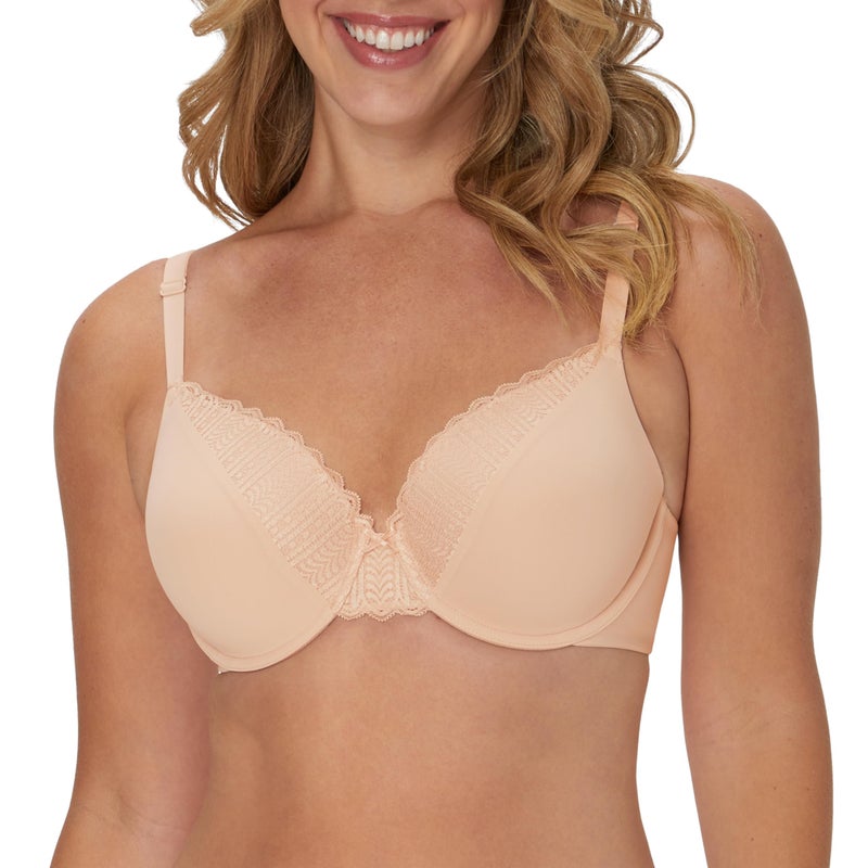 Maidenform womens Comfy Soft Full Coverage Underwire 09404 T Shirt Bra, Sandshell, 34DD US - Image 1