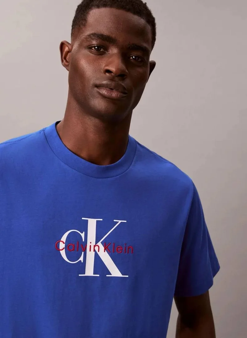 Calvin Klein Jeans Ocean Tides Monogram T-Shirt for Men | Best Price UAE