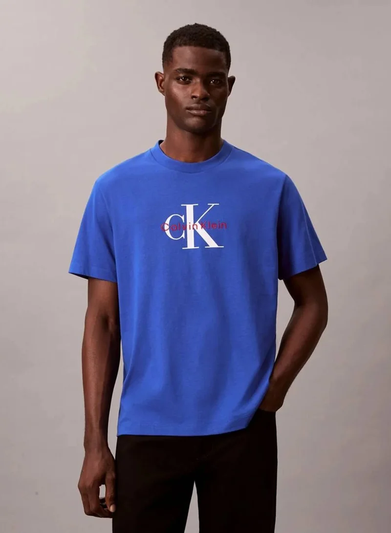Calvin Klein Jeans Ocean Tides Monogram T-Shirt for Men | Best Price UAE
