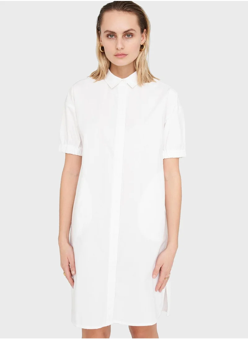 NOISY MAY Wide Sleeve Shirt Dress