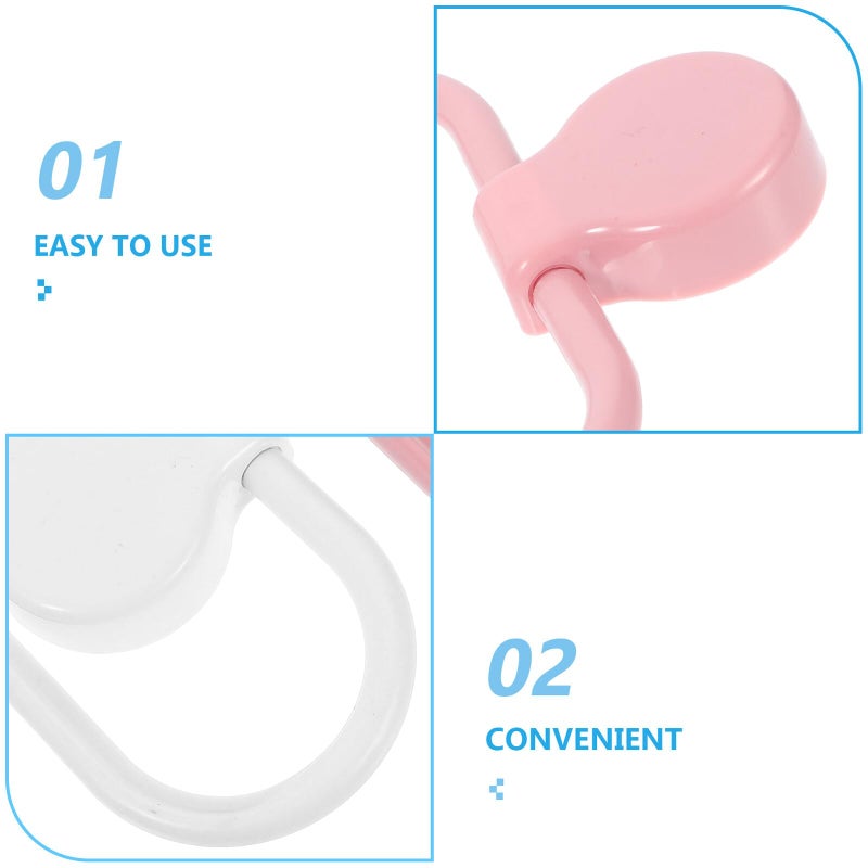 Self Adhesive Towel Ring No Drilling Space Saving Holder For Bathroom Kitchen White Pink - Image 4