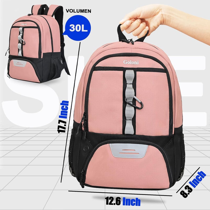 Goloni |Basketball Soccer Backpack Bag - Soccer Backpack & Bags for Basketball, Volleyball & Football Sports, Includes Separate Cleat Shoe and Ball Compartment, fit to & Adult - Image 4