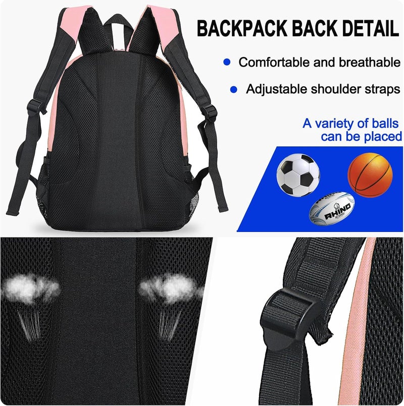 Goloni |Basketball Soccer Backpack Bag - Soccer Backpack & Bags for Basketball, Volleyball & Football Sports, Includes Separate Cleat Shoe and Ball Compartment, fit to & Adult - Image 5