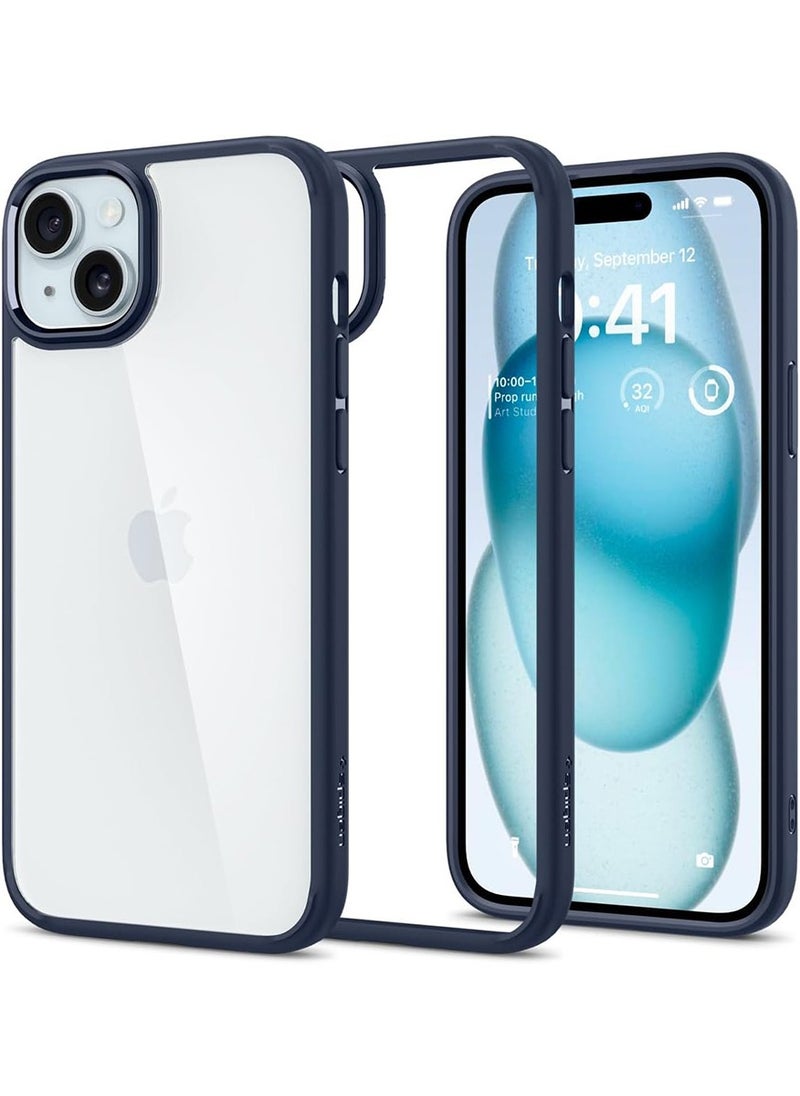 Spigen - غطاء حماية ألترا هايبرد لهاتف آيفون 15 بلس - أزرق داكن - Image 1