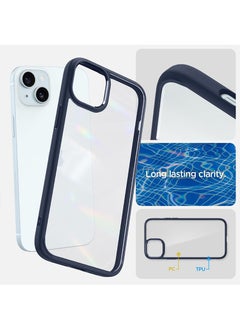 Spigen غطاء حماية ألترا هايبرد لهاتف آيفون 15 بلس - أزرق داكن  - Image 4