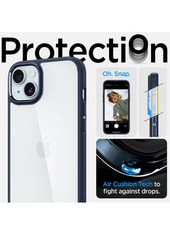 Spigen غطاء حماية ألترا هايبرد لهاتف آيفون 15 بلس - أزرق داكن  - Image 5