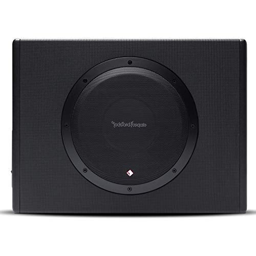 Rockford Fosgate Punch P300-10 Single 10" 300-Watt Amplified Subwoofer & Enclosure - Black - Image 1