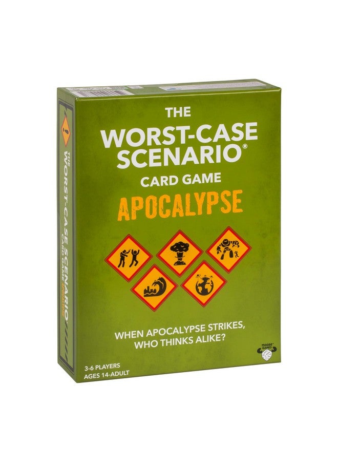 MOOSE GAMES The Worst-Case Scenario Card Game Apocalypse | Match How Players Rank Five Apocalyptic Scenarios from Bad to Worst | Score Points and Win! for Ages 14 to Adult for 3 to 6 Players - Image 1