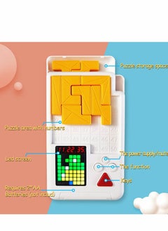 Y&D Logic Puzzle Slide Games Brain Toy, 1000+ Levelled Up Challenges Teaser Puzzles, Interactive Fidget Handheld Game Console, Electronic Education Travel STEM Preschool Toys  - Image 5