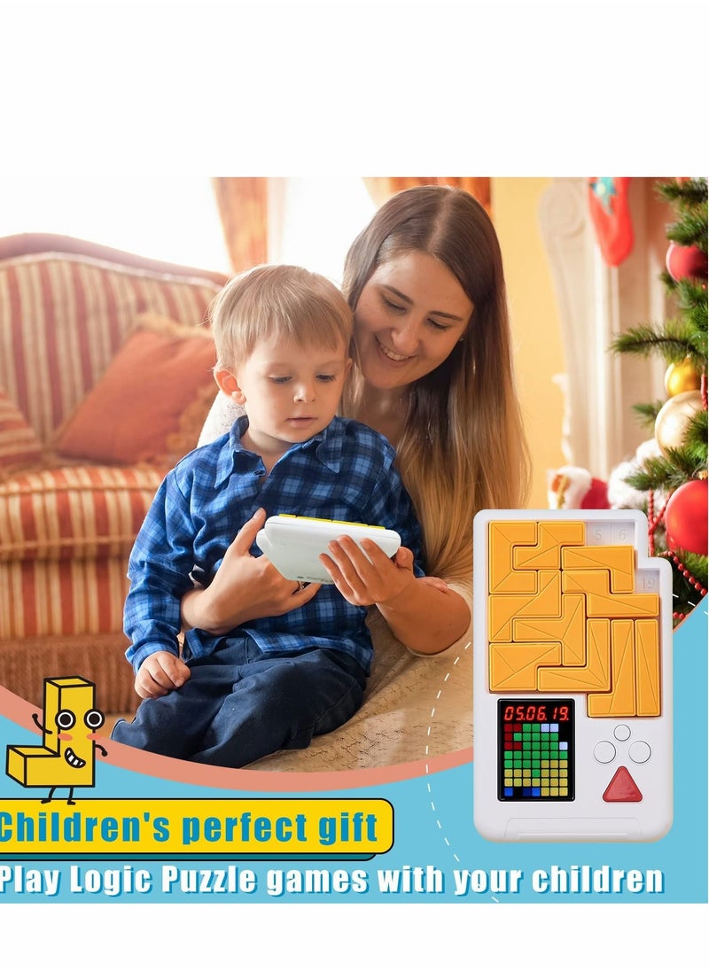 Y&D - Logic Puzzle Slide Games Brain Toy, 1000+ Levelled Up Challenges Teaser Puzzles, Interactive Fidget Handheld Game Console, Electronic Education Travel STEM Preschool Toys - Image 1