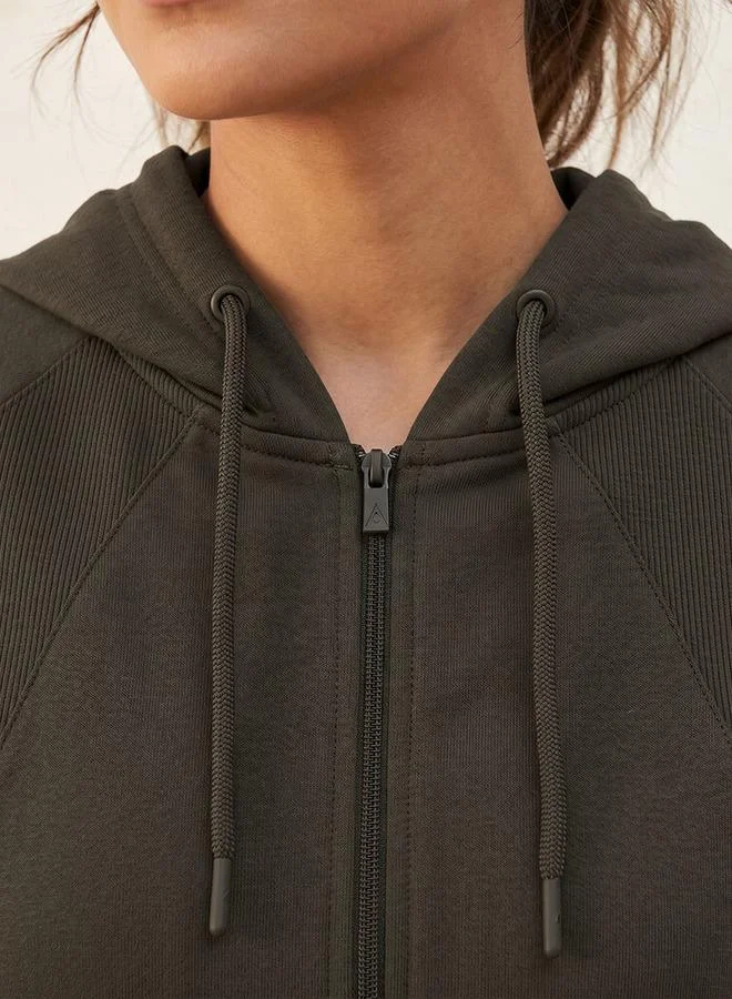 Splash Active GREEN 2-Way Stretch Hoodie for Women | Best Price UAE