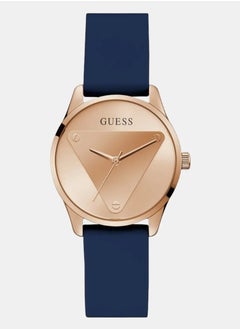 GUESS Women's Rose Gold Analog Silicone Strap Watch - GW0509L1  - Image 1