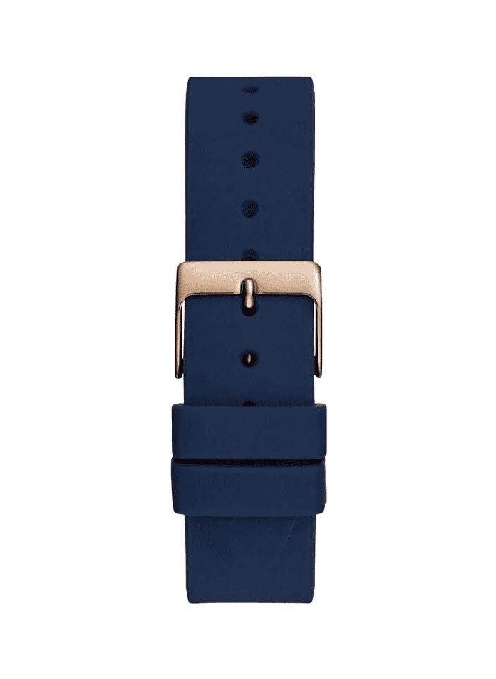 GUESS Women's Rose Gold Analog Silicone Strap Watch - GW0509L1  - Image 4