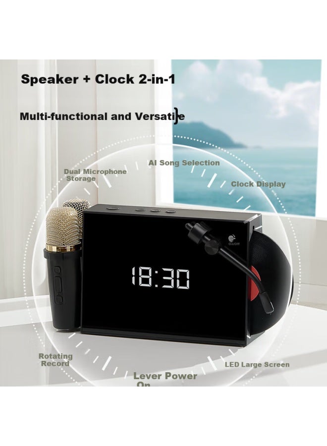 Ten Thousand Fires Wanhuo Karaoke Microphone Speaker All-in Machine, Home Karaoke Outdoor Singing Device, Integrated Ktv Speaker Set, Karaoke Microphone, Home Indoor Bluetooth Speaker - Image 2
