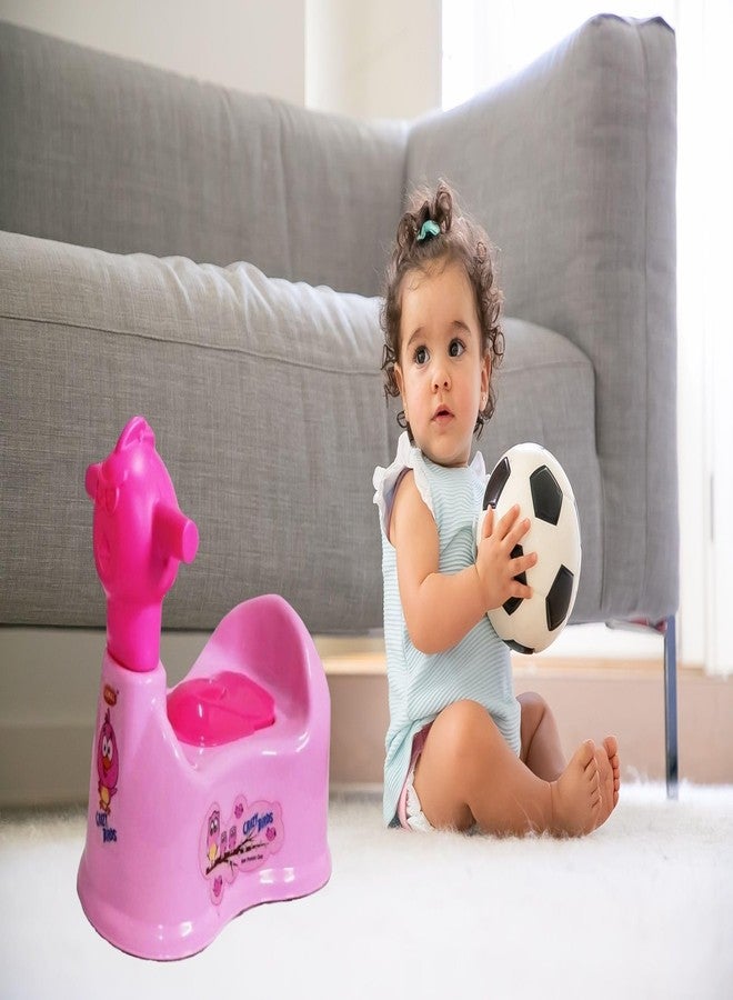 Moltres - Crazy Bird Baby Potty Seat - Baby Toilet Trainer Potty Seat with Removable Tray, Lid Cover - For 6 to 24 Months Baby (Pink) - Image 3