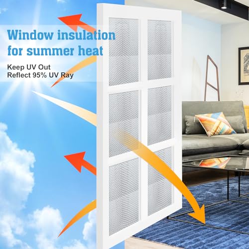 UCINNOVATE RV Window Sunshades Reflectix RV Window Skylight Shade Foil Insulation, 39x112 Inch Window Insulation for Summer Heat, UV Reflective RV Door Window Sunshield Cover for RV,Motorhome,Camper - Image 3