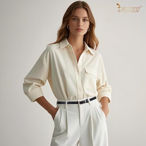 JASGOOD Set of 4 Women Skinny Leather Belt Solid Color Thin Waist Belt for Jeans Blouse (Black,Brown,Coffee,White,Best for Waist Size 30-36 Inch) - Image 2