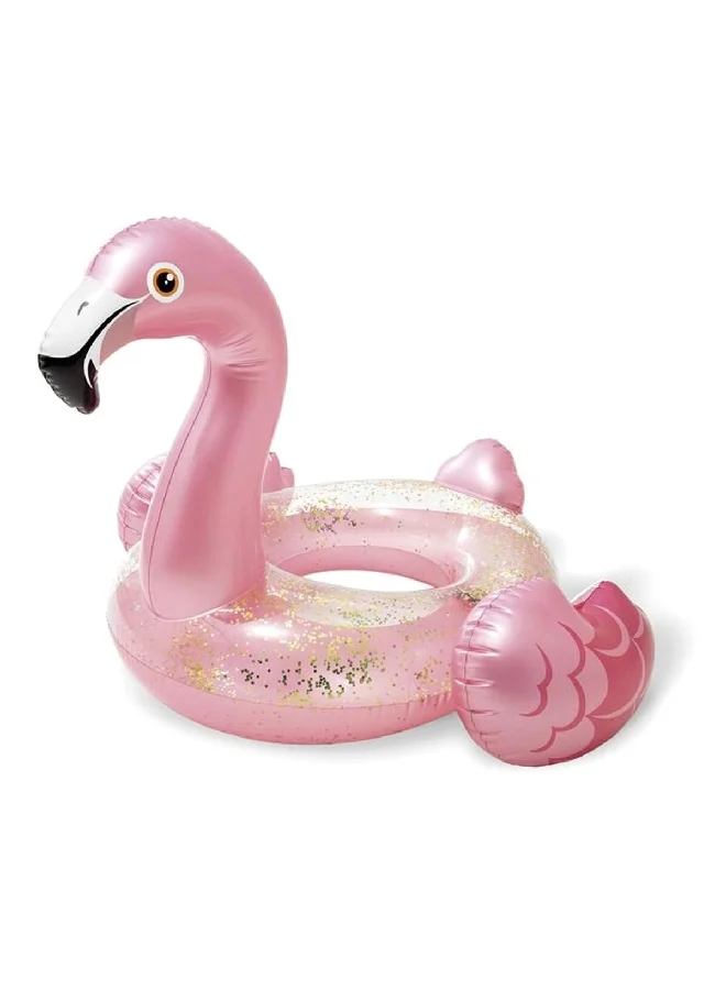 INTEX Vinyl Inflatable Glitter Flamingo Tube Pink 99 x 89 x 71 cm 56251