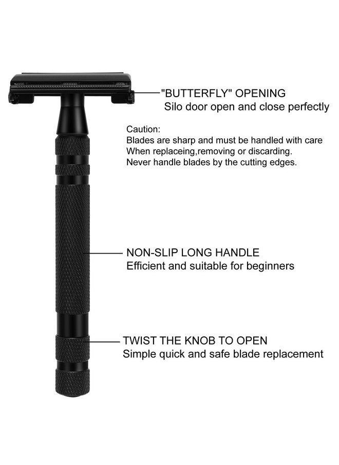 SANWA - Shaving Kit For Men Includes Safety Razor And Ten Razor Blades Shaving Stand Shaving Brush And Stainless Steel Shave Soap Bowl Begin Quality Shave At Home Gifts Set For Men Him Boyfriend - Image 1