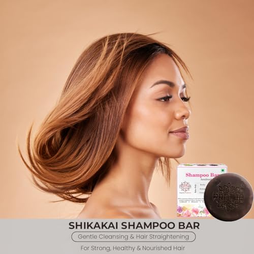 Pratha Natural Shampoo Bar - Shikakai, Amla & Hibiscus | Sulphate - Free | Hair Fall Control & Nourishing | 100gm - Image 3