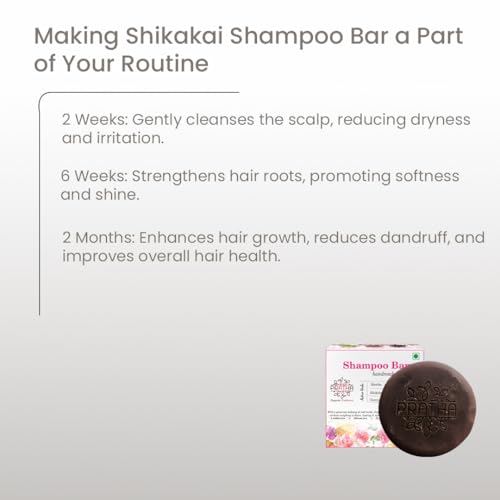 Pratha Natural Shampoo Bar - Shikakai, Amla & Hibiscus | Sulphate - Free | Hair Fall Control & Nourishing | 100gm - Image 5
