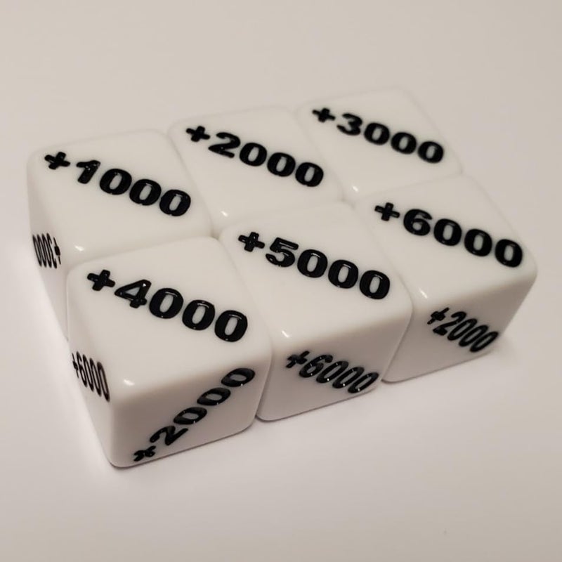 Rook Robot Positive 1000 to 6000 and Negative 1000 to 6000 Counter Dice Compatible with One Piece TCG - Image 5