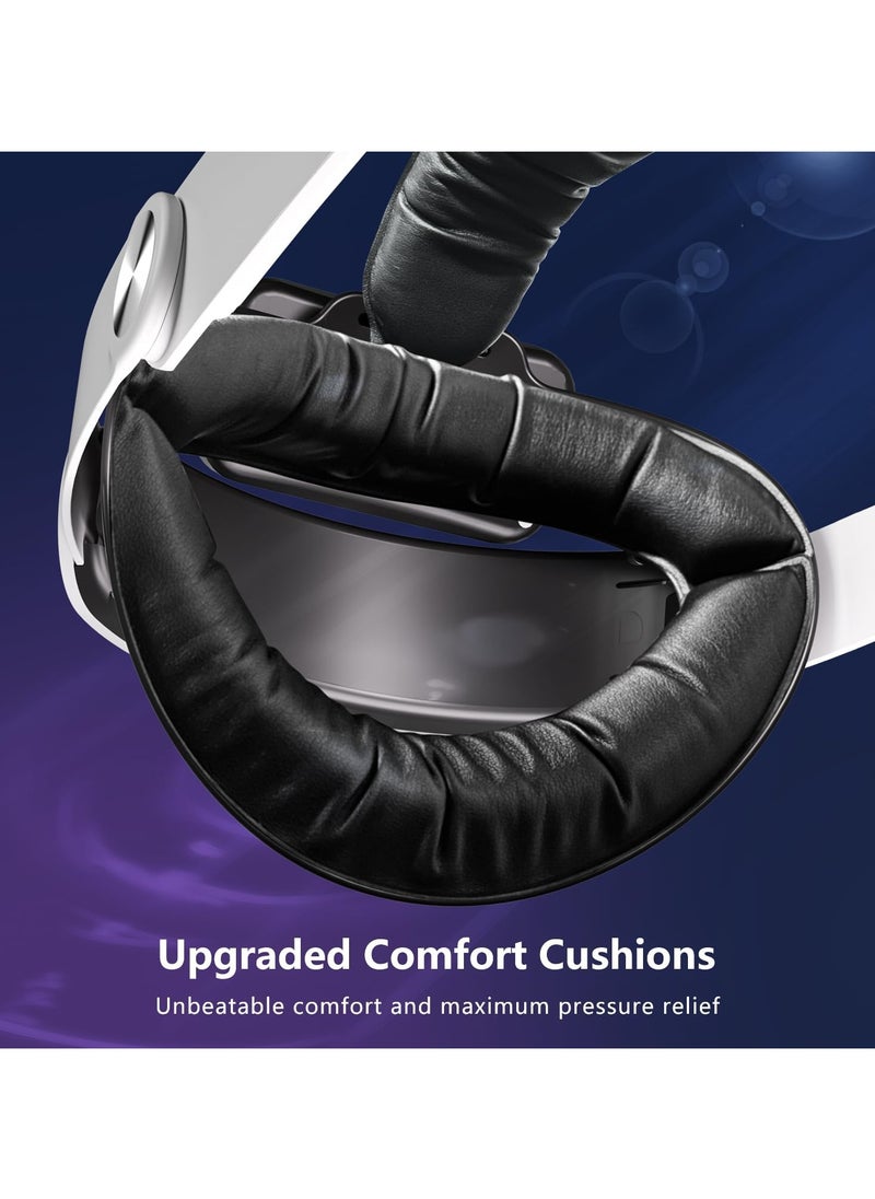 XICEN - 10000mAh Battery Head Strap for Meta Quest 3s/3, with Cool RGB and Magnetic Battery Design, 18W Fast Charging, Extend VR 4H Playtime,  Comfort & Adjustable Strap Accessories for Oculus Quest 3/3s - Image 1
