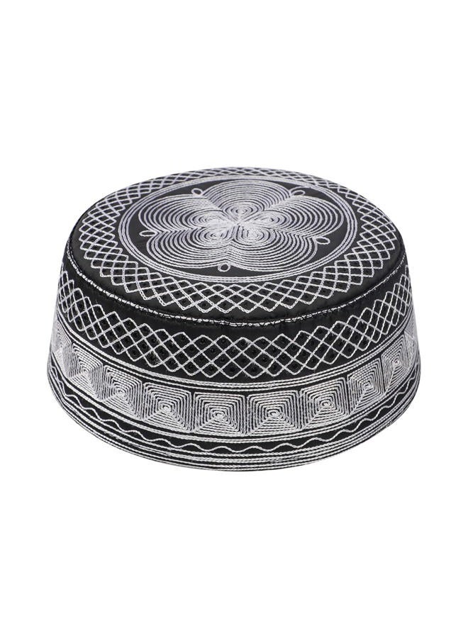 Holiberty Muslim Prayer Kufi Hat for Men Boys Islamic Beanie Skull Cap Prayer Headwear Embroidery Kofia Topi Sun Hat Ramadan Eid Gift - Image 1