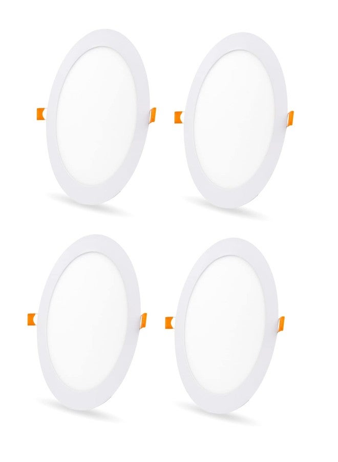 D'Mak DMAK Multi Traders 6Watt LED Round False Ceiling Panel Light for POP (White, Pack of 4,Aluminium) - Image 1