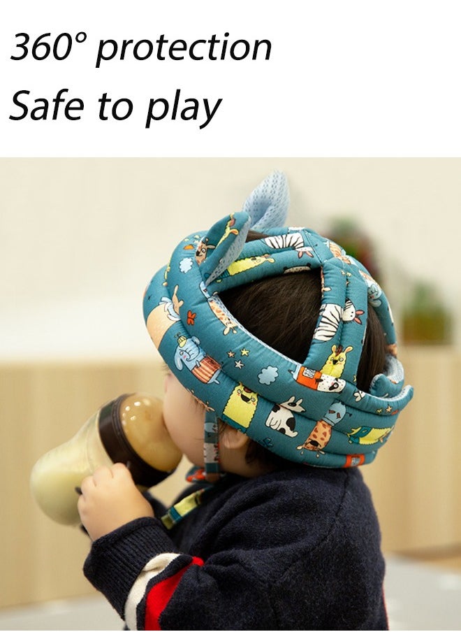 Aissiora - Baby Fall Protector Baby Safety Helmet for Crawling and Walking Running No Bumps and Soft Cushion Adjustable Protective Cap Infant Baby Safety Headguard Toddler Helmets 6-12 Months 1-2 Years Old - Image 1