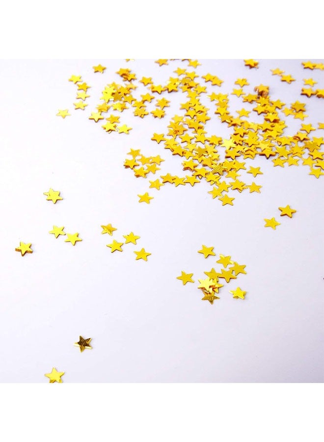 Confetti Glitter, 4000pcs 30g Plastic Stars Confetti Sparkly Sequins for Nail Art Decorations and  Party Supplies, Gold - Image 4