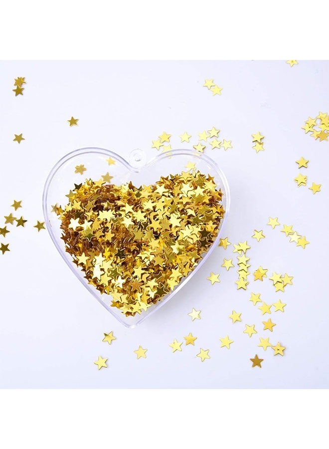 Confetti Glitter, 4000pcs 30g Plastic Stars Confetti Sparkly Sequins for Nail Art Decorations and  Party Supplies, Gold - Image 5