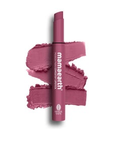 MAMAEARTH Moisture Matte Longstay Lipstick with Avocado Oil & Vitamin E - 08 Pink Tulip - 2g