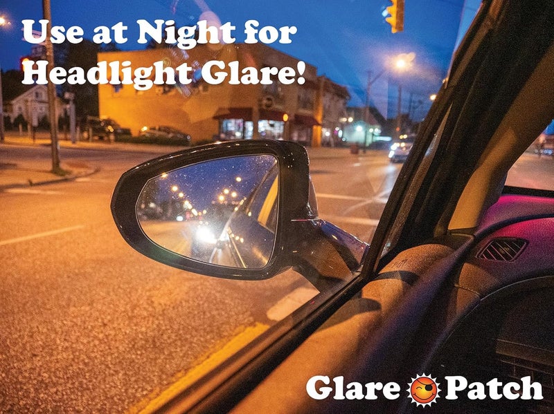 Glare Patch The - The Original Miniature Static Cling Window Shade. Pack of 2! Sun Shade for Your Side Window and Light Glare - Image 4