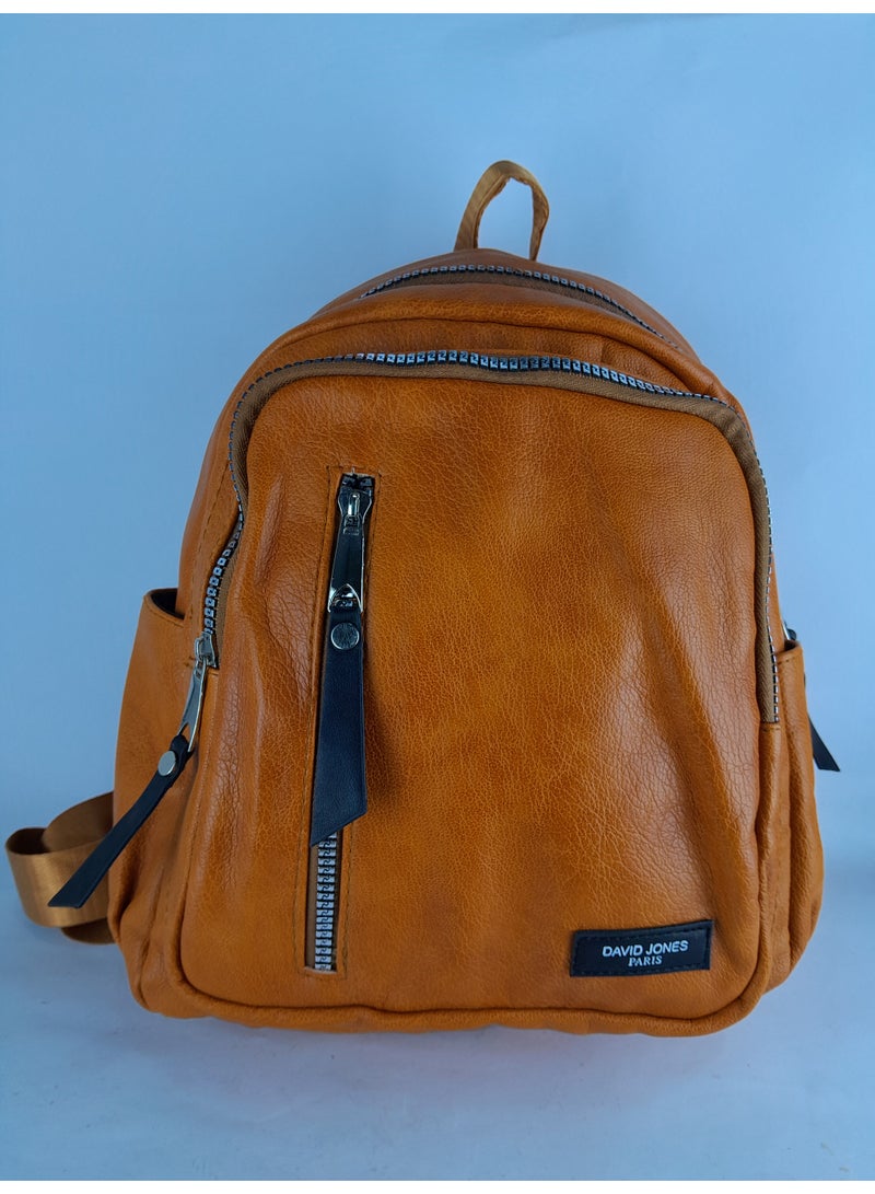 شنطة باك نسائى جلد -بنى - Image 1